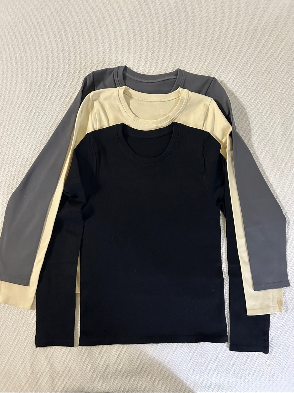 OQQ Set of 3 Long Sleeve Shirts